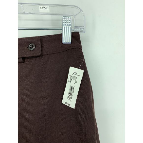 Vintage Barami 2 Piece Pant Suit Set Womens Size 26 Chocolate Brown Straight Leg - Picture 10 of 12